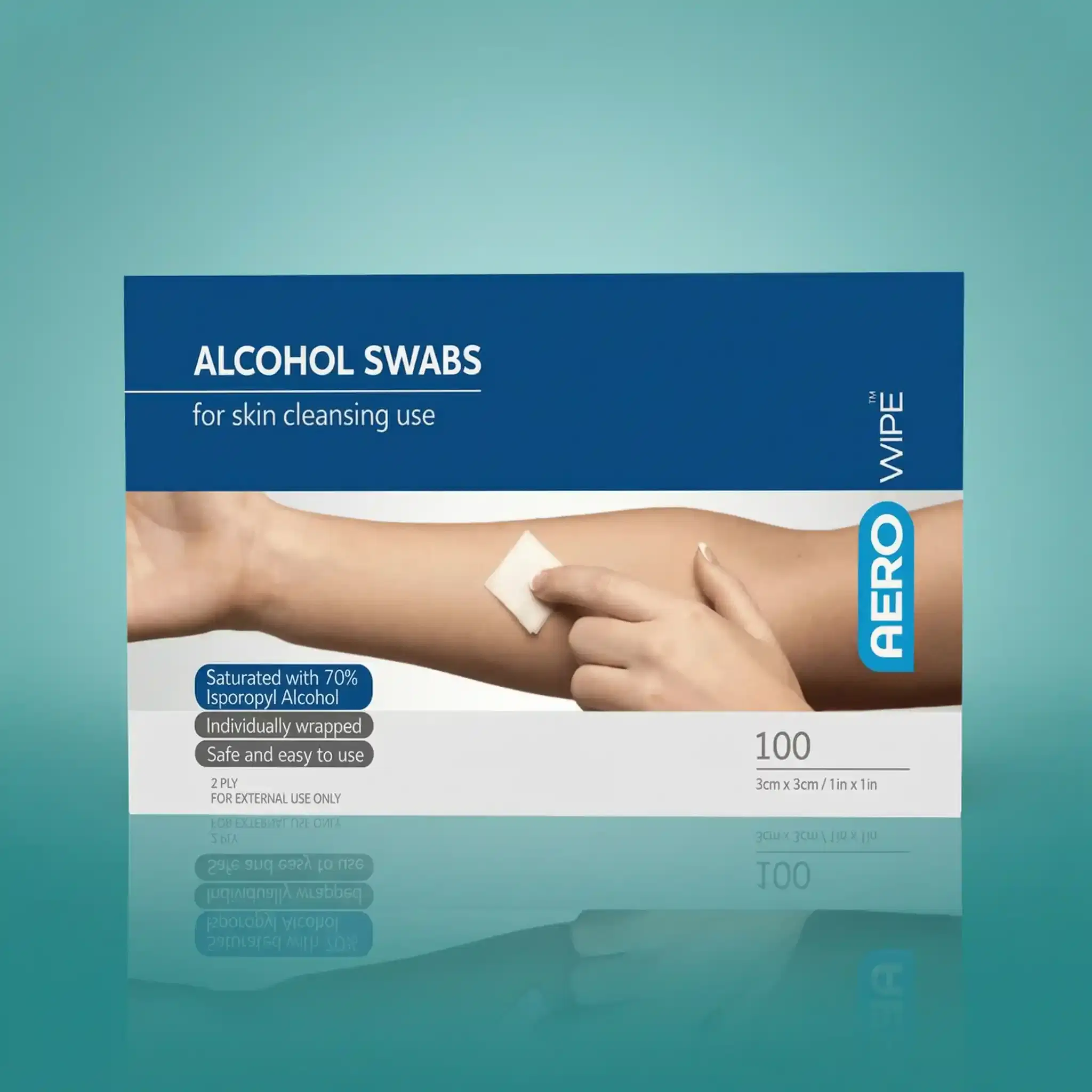 AEROWIPE 70% Isopropyl Alcohol Swab