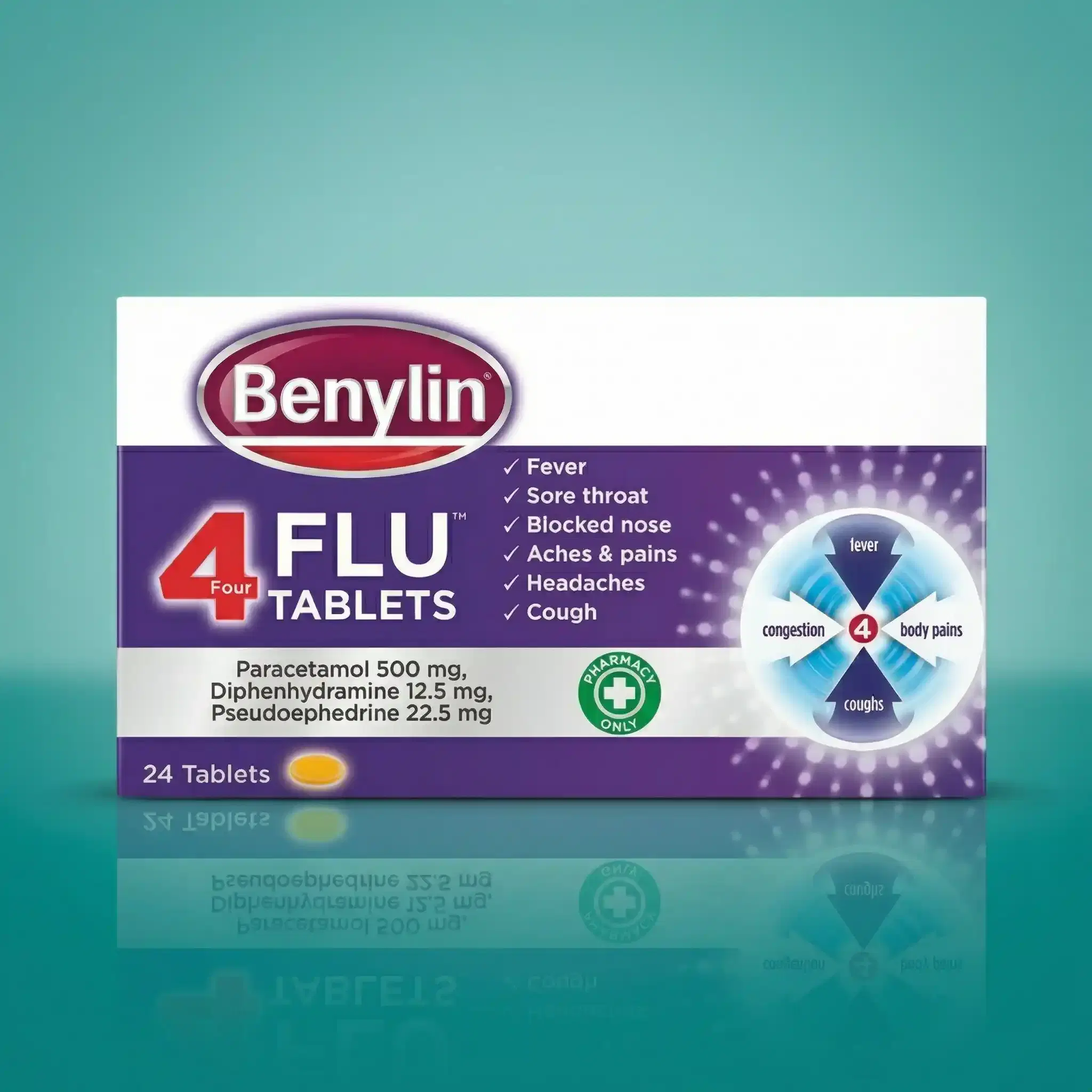Benylin 4 Flu Tablets